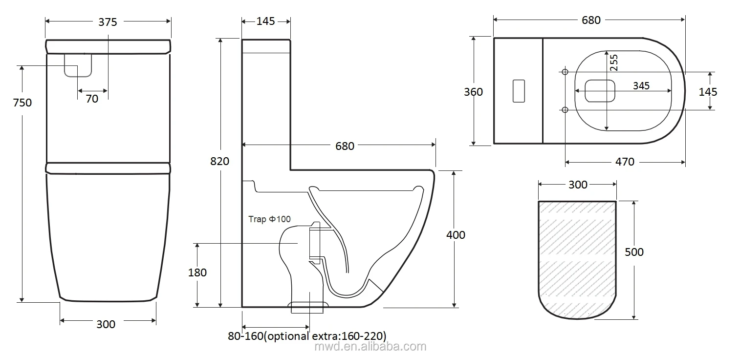 Water Closet Dual Flush Tornado Flushing Two Piece Western Toilet Buy