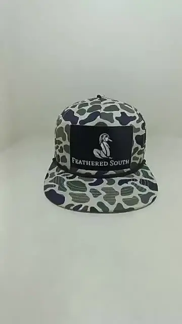 Custom Two Tone Floral Camo Snapback Hat Comfortable  display picture 3