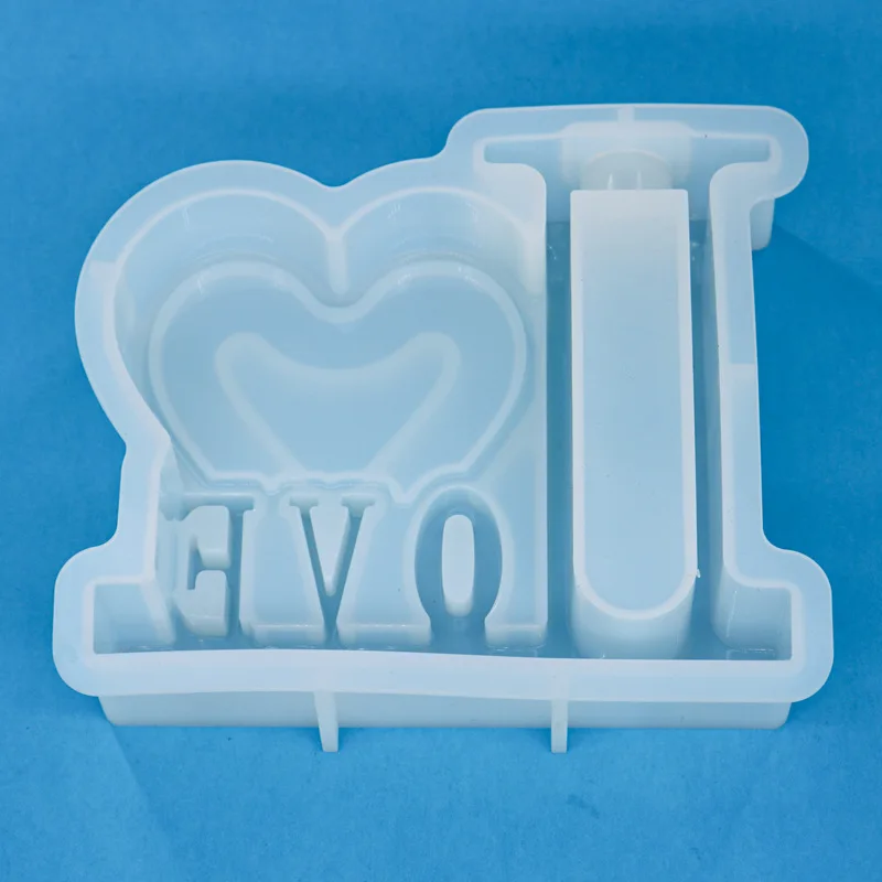 Drip Glue Mold Love Love Vase Silicone Mold High Mirror Resin Abrasive