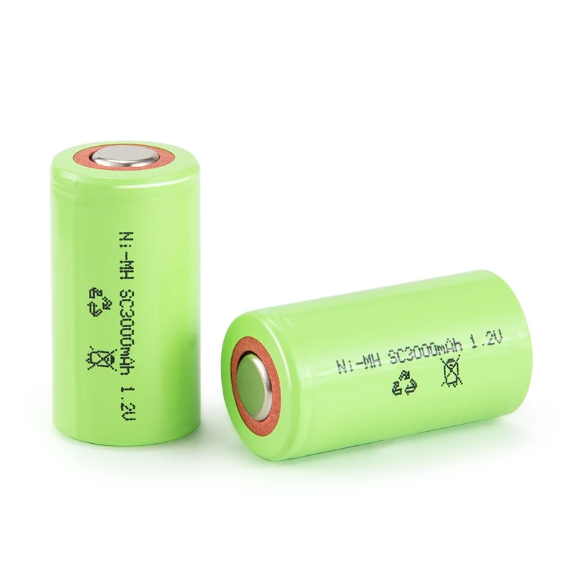 High Capacity Nimh Sc 1.2v 3000mah Sub C Size Batteries Cell ...