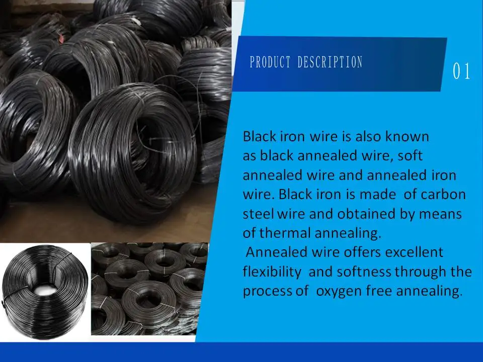 Wotaihua Factory Hot Sale Black Annealed Coil Iron Wire For Wire Nail