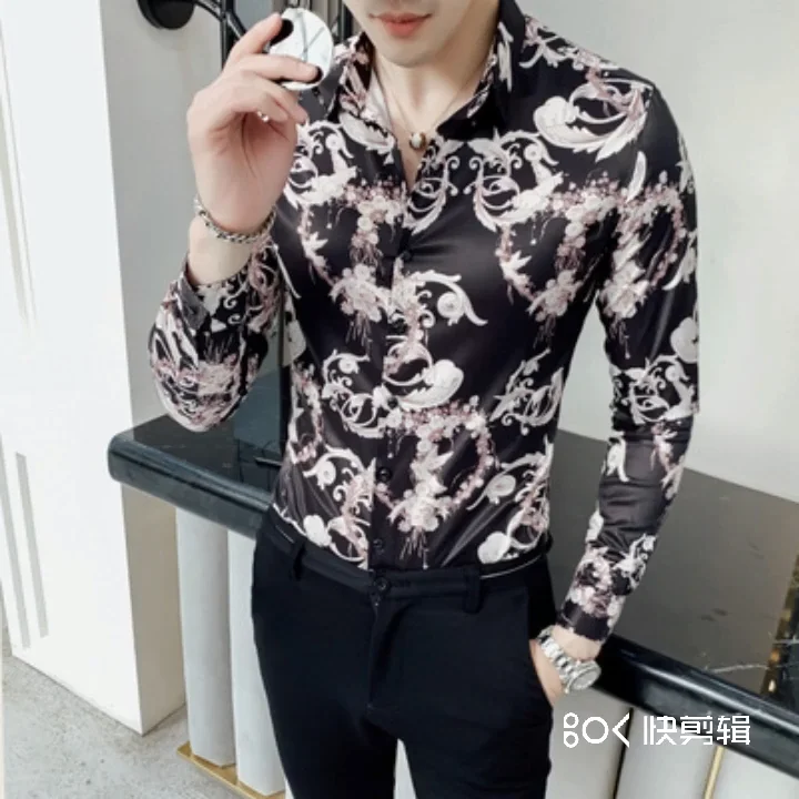 Mens Designer Shirts New Spring Fashion 