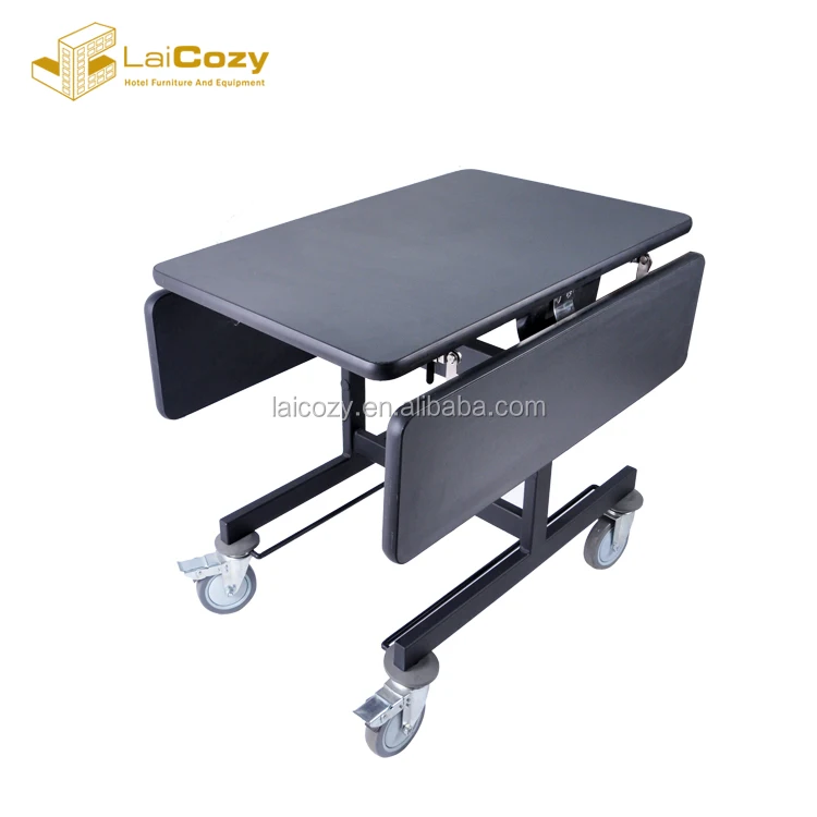 Hotel Folding Room Service Trolley Hot Box Hot Food Room Service Table