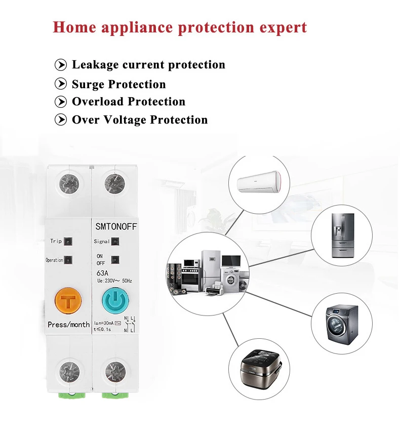 eWelink Single phase Din rail WIFI Smart Energy Meter leakage protection remote read kWh Meter wattmeter voice control alexa