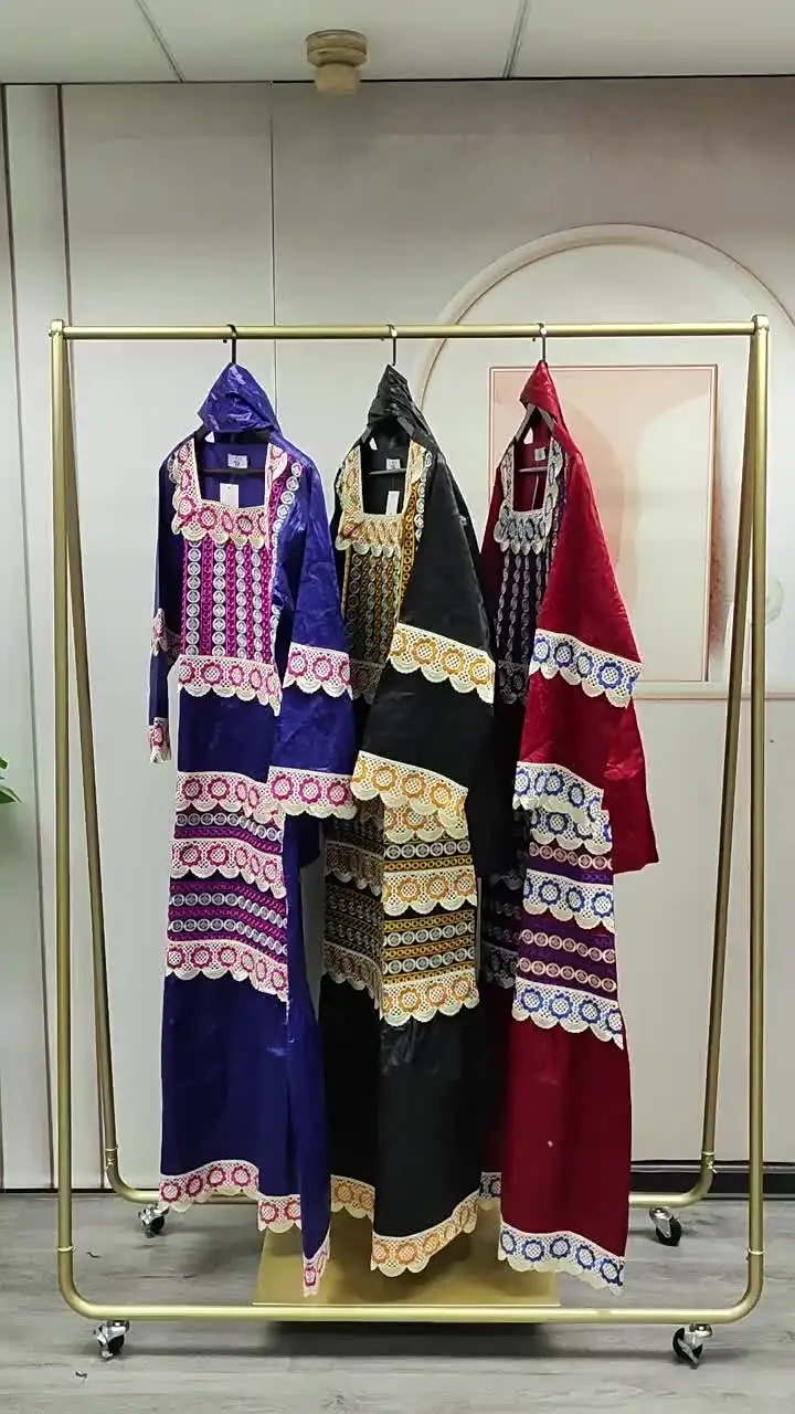 Custom African Bazin Embroidery Design for High Quality Fashion Women's Dress Custom African Bazin Embroidery Design for High Quality Fashion Women's Dress