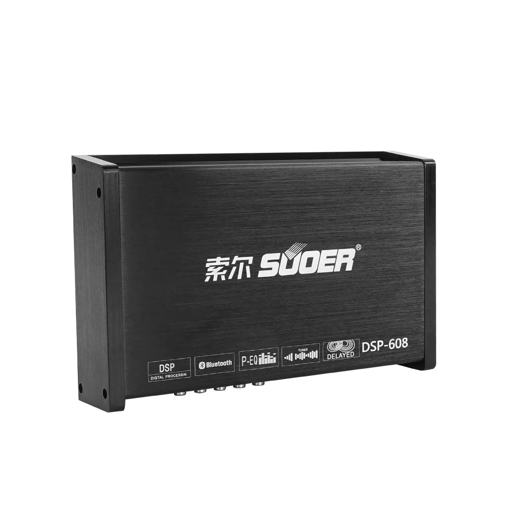 Suoer DSP-608 High quality 6 channels processor dsp auto amplifier audio blueteeth dsp car audio amplifier