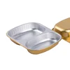 850ml disposable fruit and vegetable tray aluminum food containers lunch box with compartments no lid