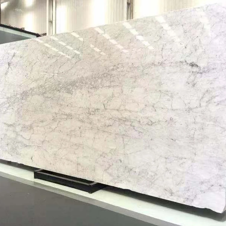 Bestselling Custom Cut Big Size Italy Carrara Natural White Stone Marble Slabs