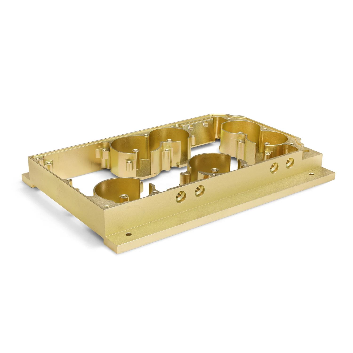 CNC Precision Customized Brass Aluminum Alloy Box Hardware Parts Bracket Non-Standard Processing Lathe Milling Machine Metal details