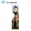 Oriental antique decorative neon light clock outdoor street tower clock