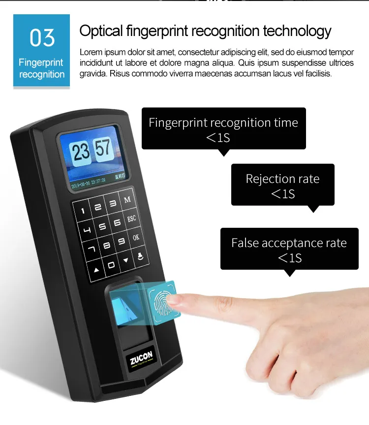 OEM digital biometric time attendance scanner smart locks for home office flat access control device