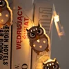 Holiday Lighting Christmas Decoration LED Iron Animal Modelling String Lights Owl Squirrel Hedgehog Tiger Deer Fairy Lights