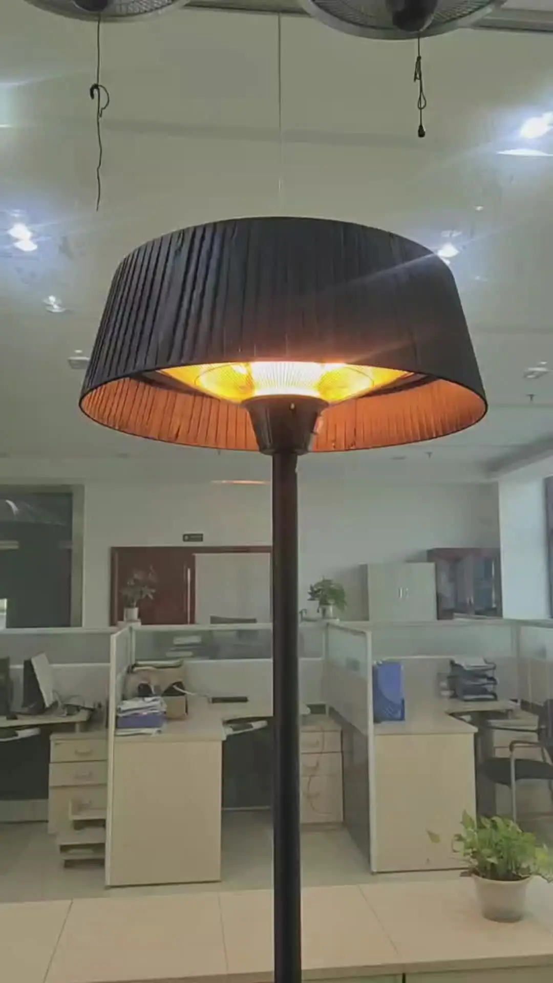 infrared patio umbrella heater NDUSTRIA NHE U-Tube Gas This infrared heater using premium carbon fiber heating tube for heating element which is efficient and energy Star Patio Outdoor Heater, Electric