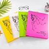 Music Stave Notebook With Piano Keyboard Pattern