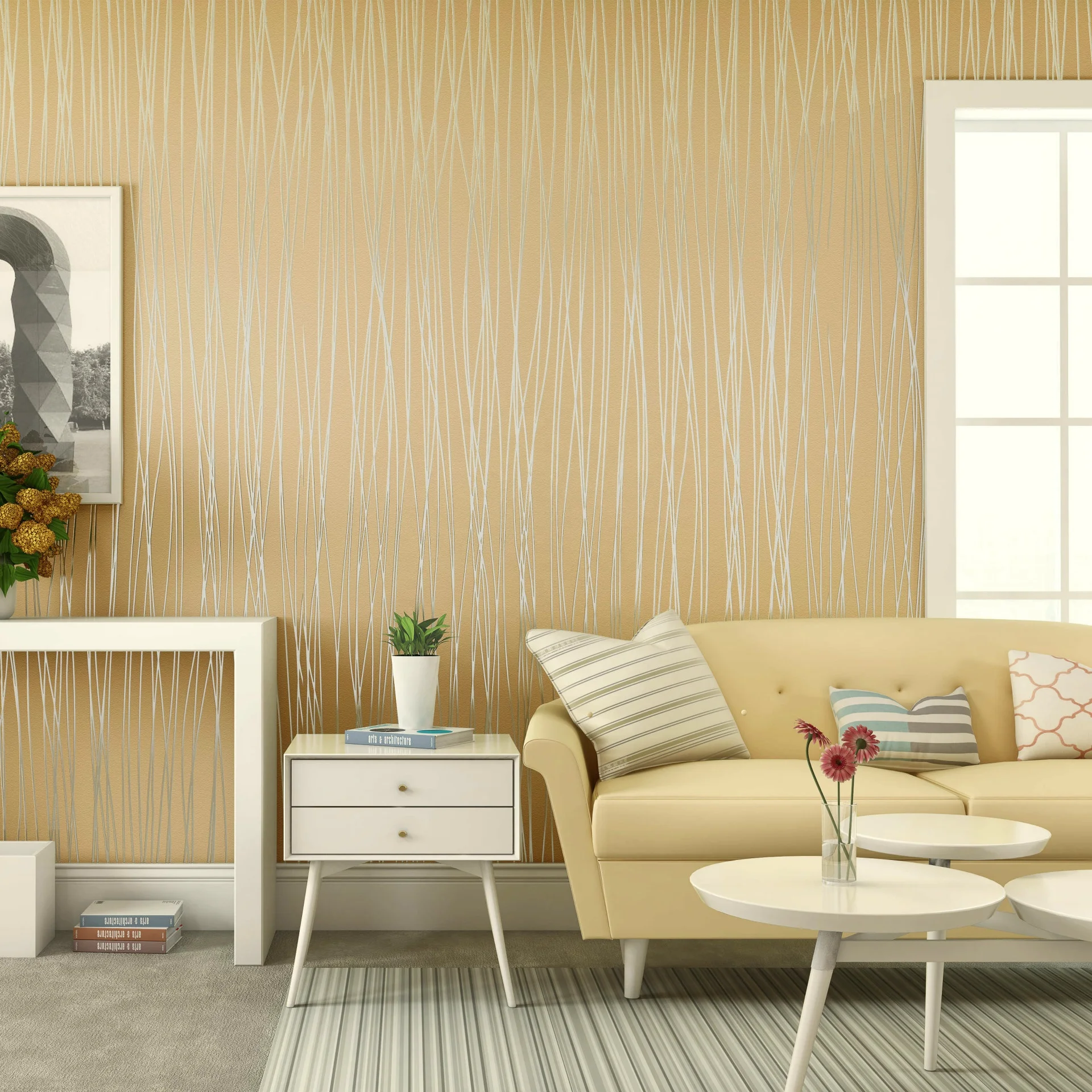 Yellow High Quality Cheap Room Decoration Modern Fashion Cheap Non