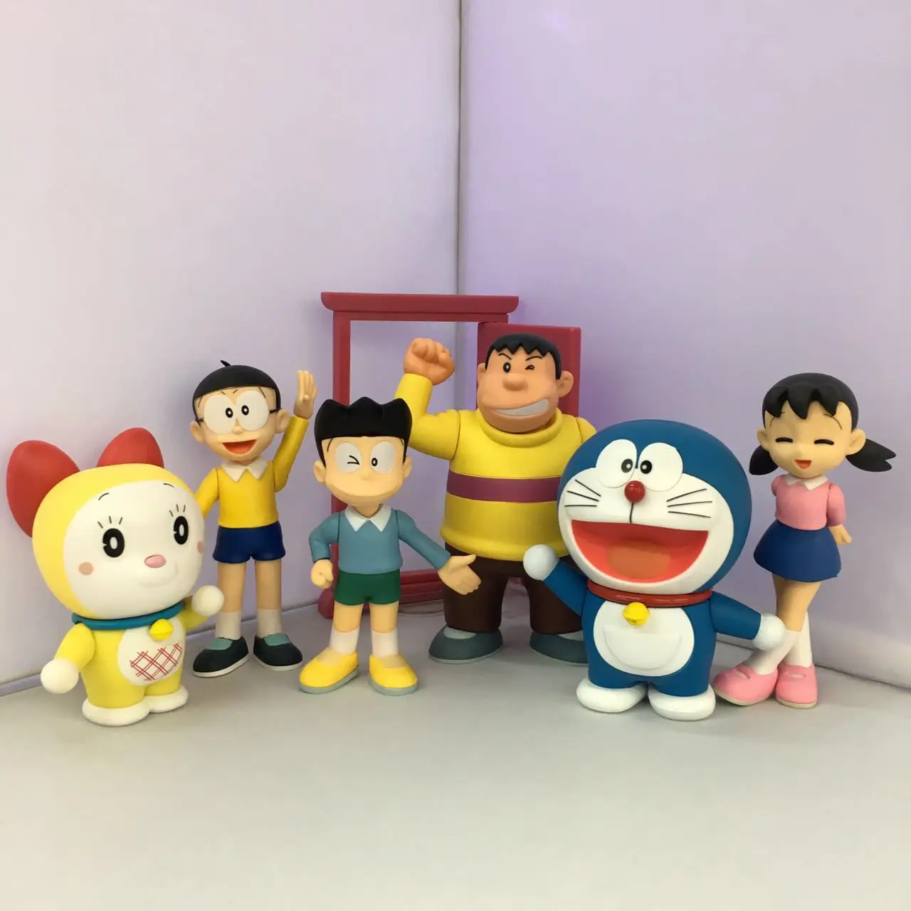 Anime Doraemon ZERO Tinny Cat Shizuka Nobita Jaian Suneo Movable Face ...