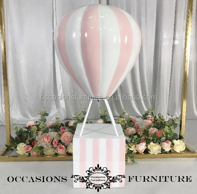 High Quality Pink And White Hot Air Balloons Baby Shower Party