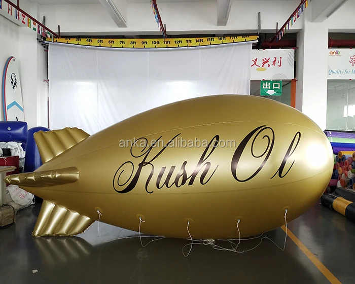 Outdoor Commercial Custom Pvc Shape Rc Blimp Helium Balloon Inflatable Advertising Blimp For