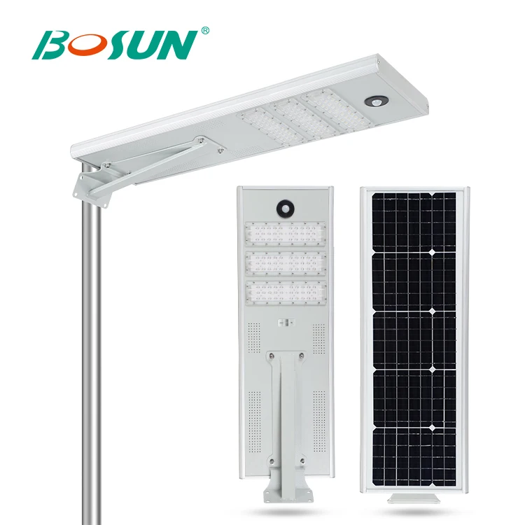 solar street light with battery and panel
