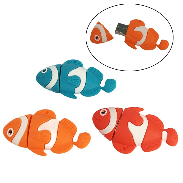 Cute Cartoon Animal Fish Usb Flash Drive 2GB 4GB 8GB 64GB 32GB 16GB Gift Pen Drive Memorias Pendrive Usb Stick - ANKUX.COM