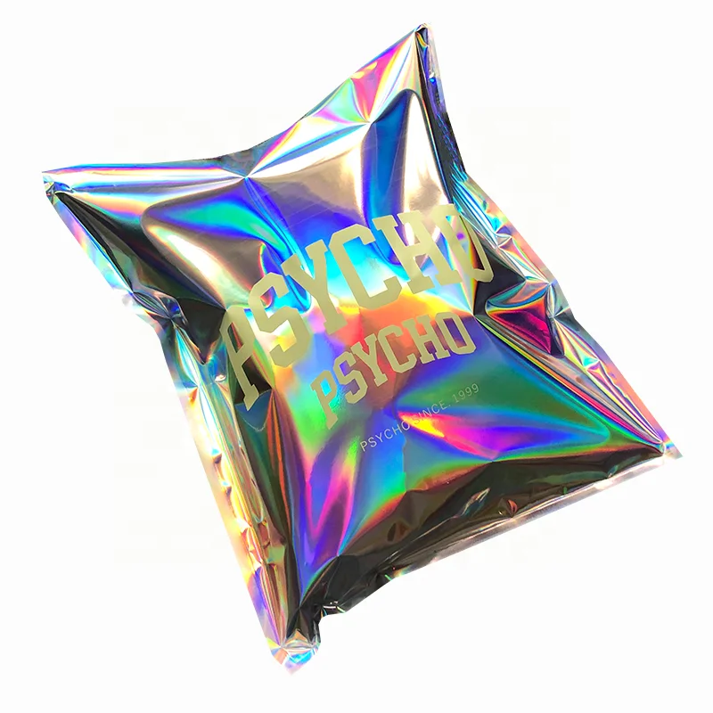 

custom laser mailer bag,100 Pieces, Pink,yellow,red,blue,white,black,green,holographic