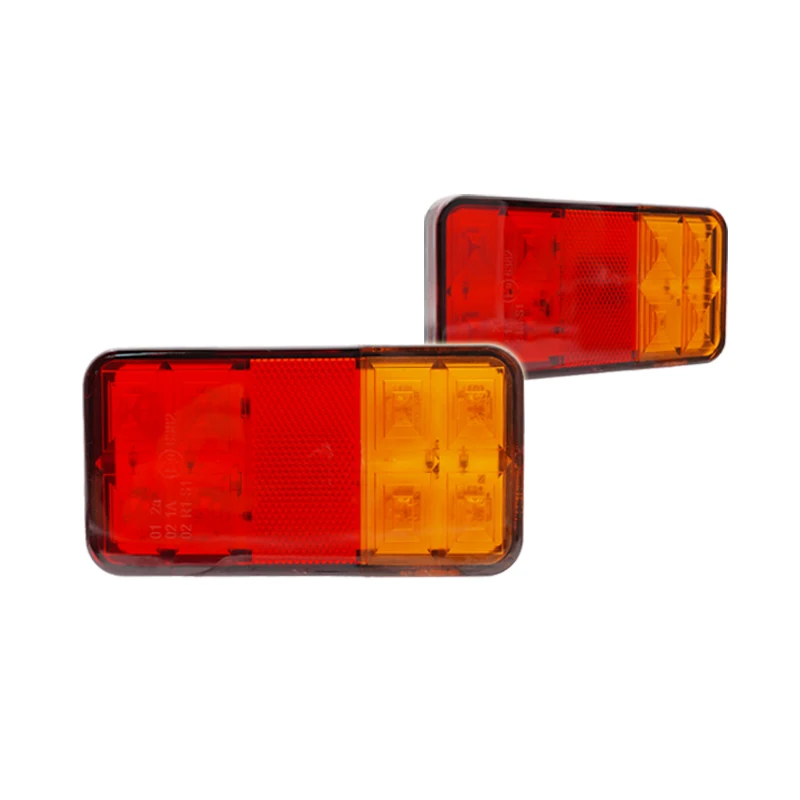 product high quality 12v two color rectangular trailer truck universal 8led tail light-31