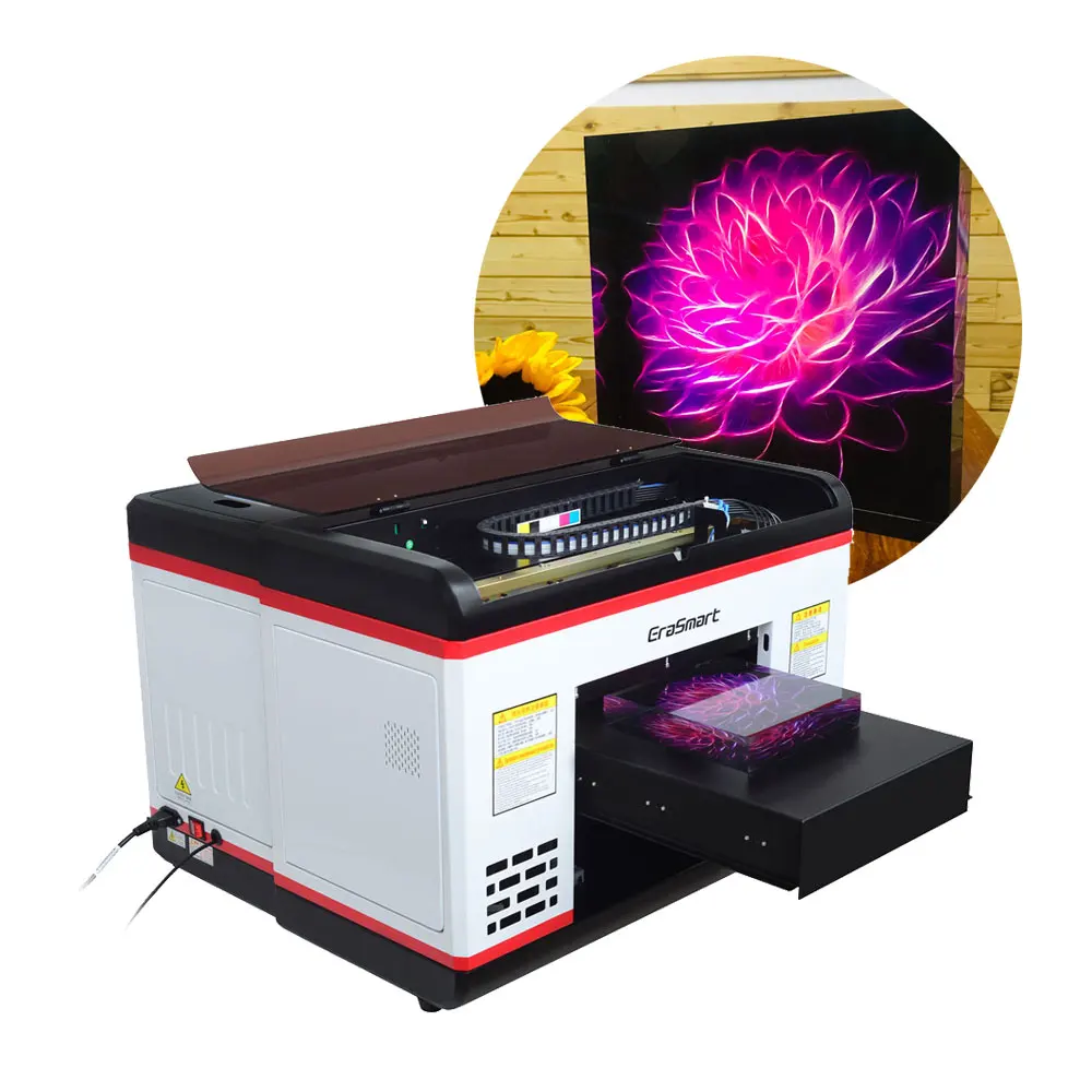 Mini Printing A3 Inkjet UV Flatbed Printer LED UV Printer For Mobile Case