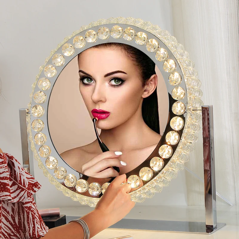 Led light bulbs dimmer switch makeup vanity mirror espejo hollywood for dressing table