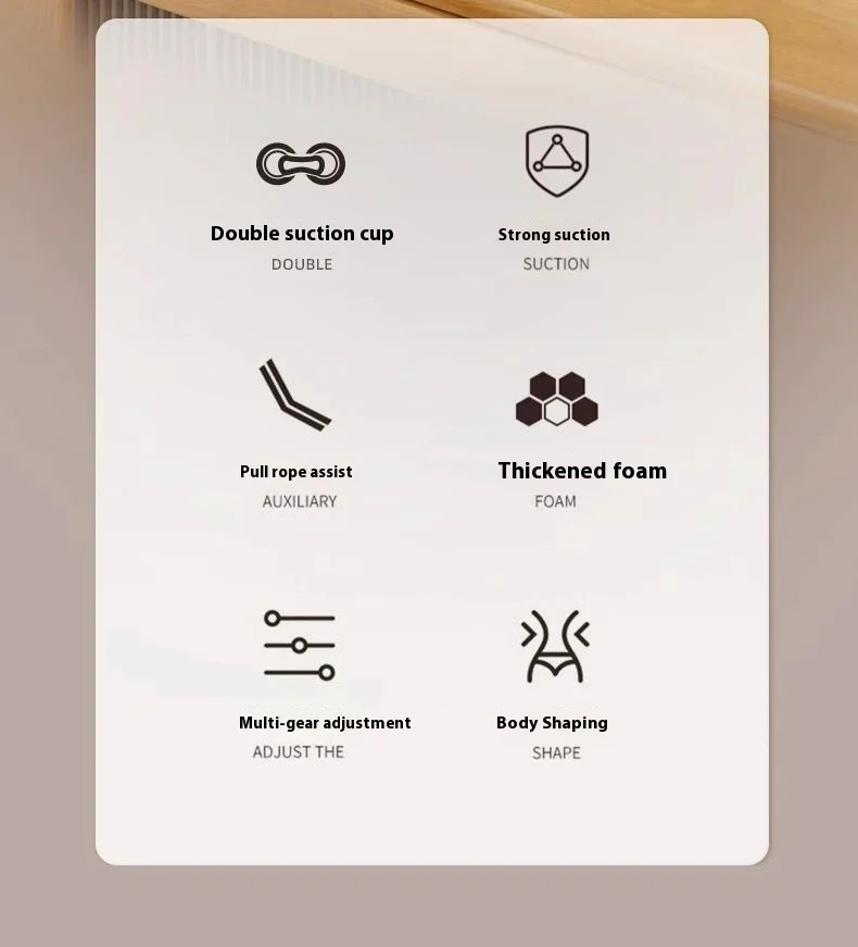 odm abs material sit up aid with suction cup fixed foot aid trainer for abdominal crunches muscle exercise-3