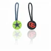 New Design Custom Name Logo Embossed 3D Soft PVC Rubber Zip Pullers for Garment