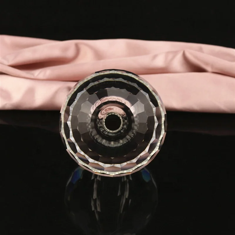 60mm Clear Crystal Glass Etched/Round Balls With Holes for Decorations