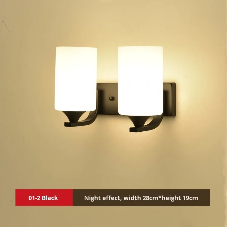 product nordic modern minimalist led wall lamp for living room tv background bedroom bedside simple creative staircase balcony iron e26-4