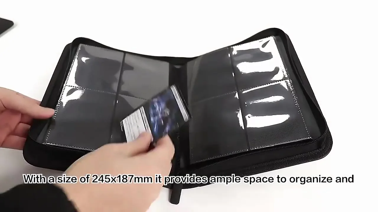 Toploader Binder 4-Pocket Trading Card Storage Collector Album, 128-Card  Capacity Top Loader Binder for TCG Collection