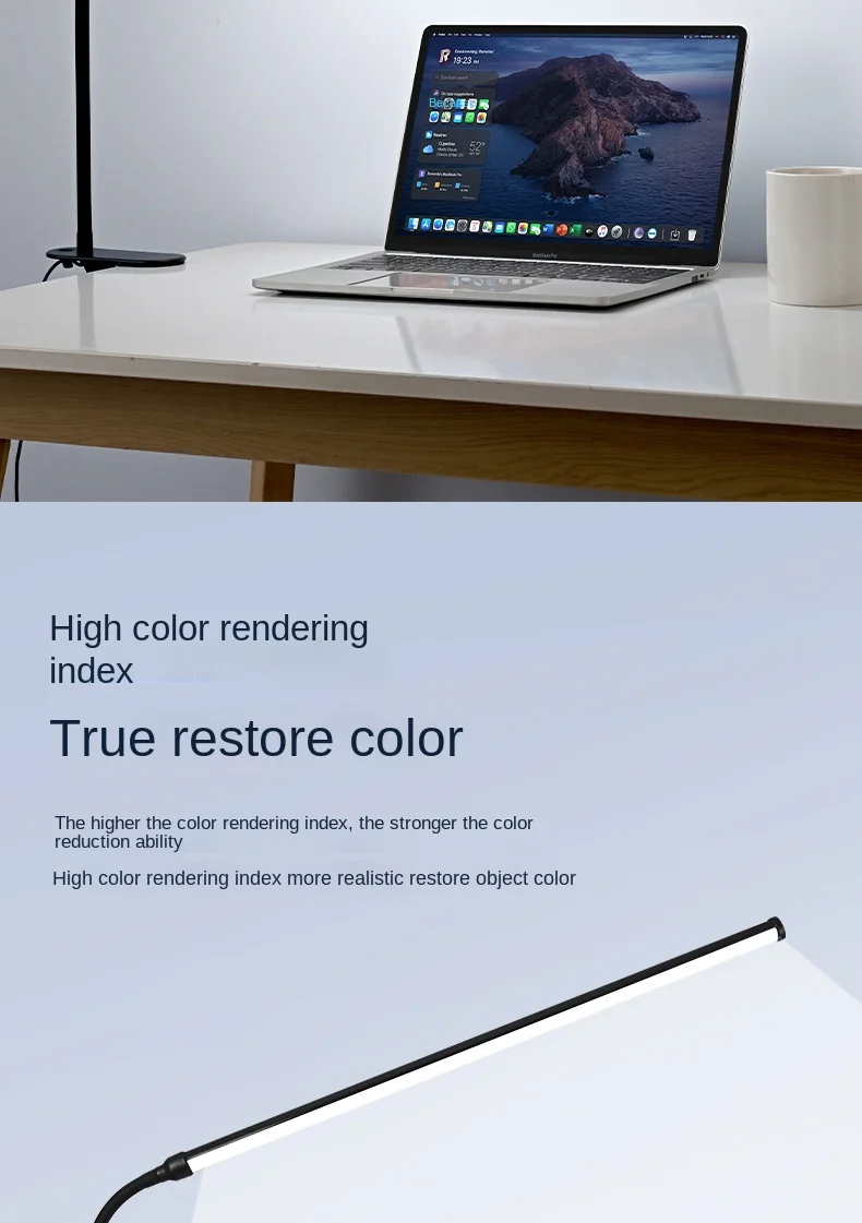 眼部护理发光二极管床头灯夹10亮度3模式长柔性鹅颈塑料体家用办公室DC电源
