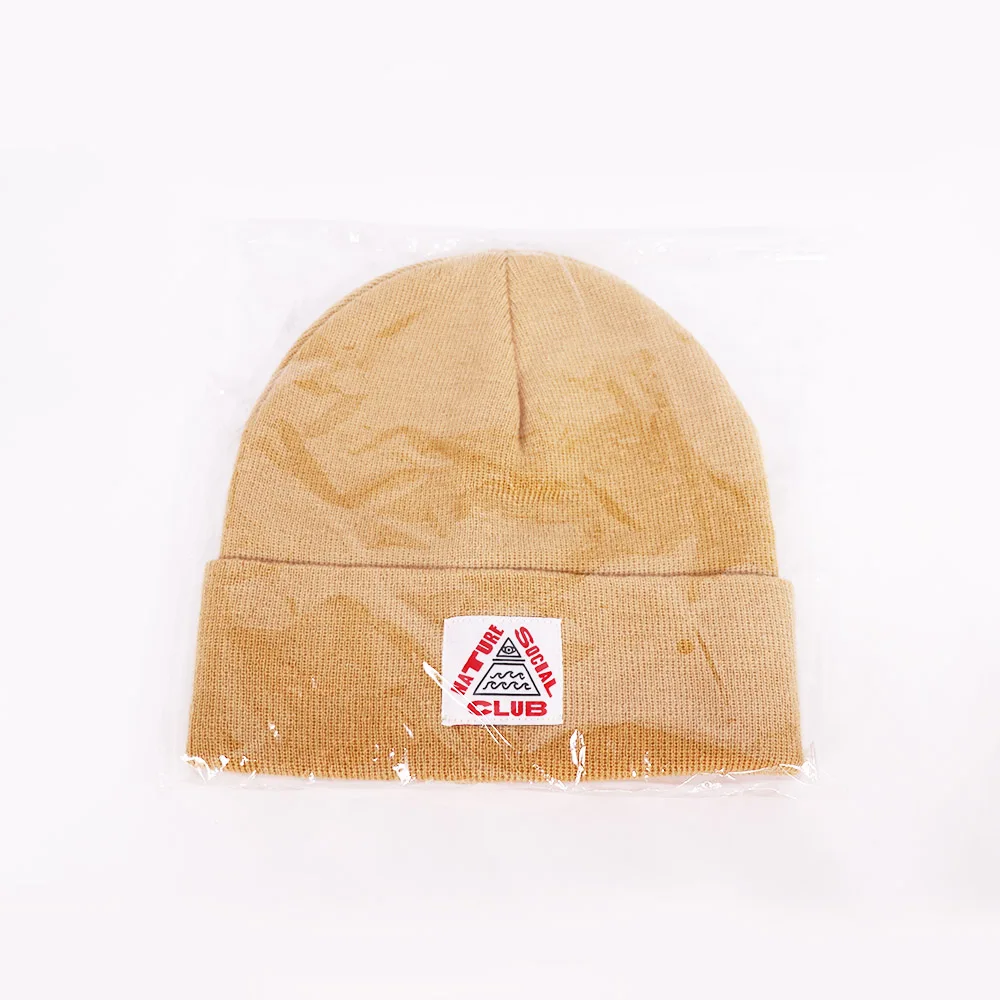 Rpet Yarn Beanie Hat Custom Logo Winter 