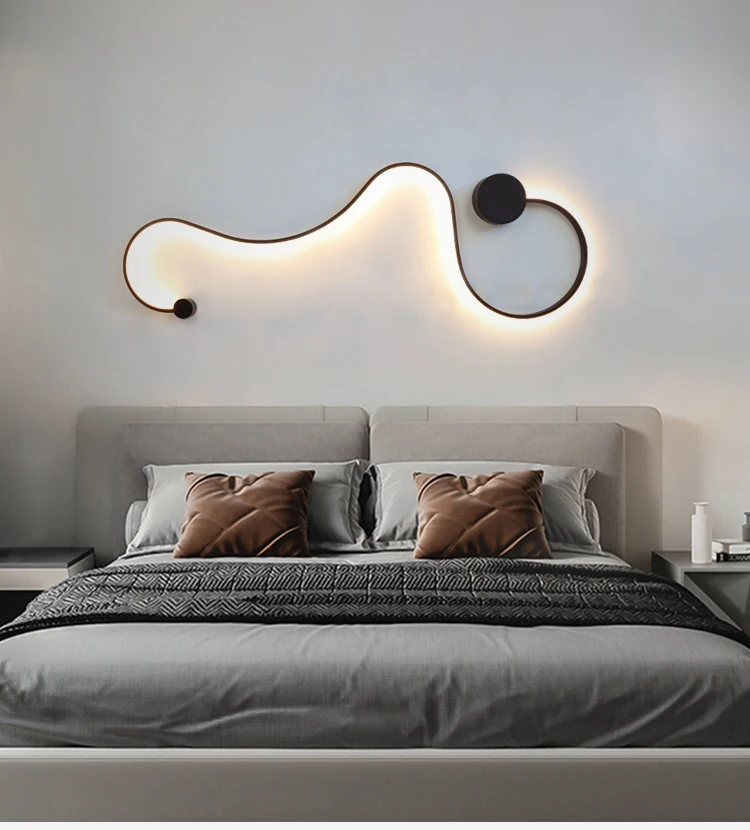 product indoor luxury design decorative home modern led creative wall lamp corridor bedroom bedside wall light-1