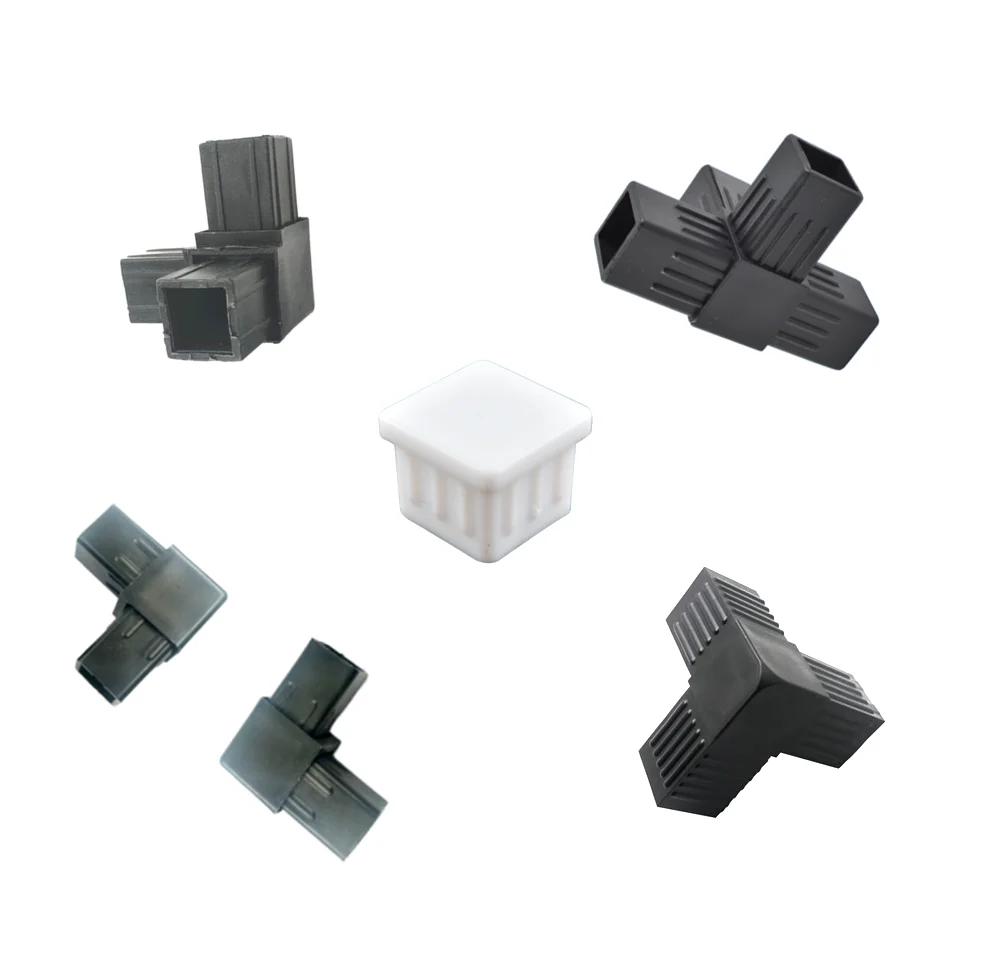 2 3 Way Plastic Connectors For Square Aluminum Tube 25 Mm Aluminum