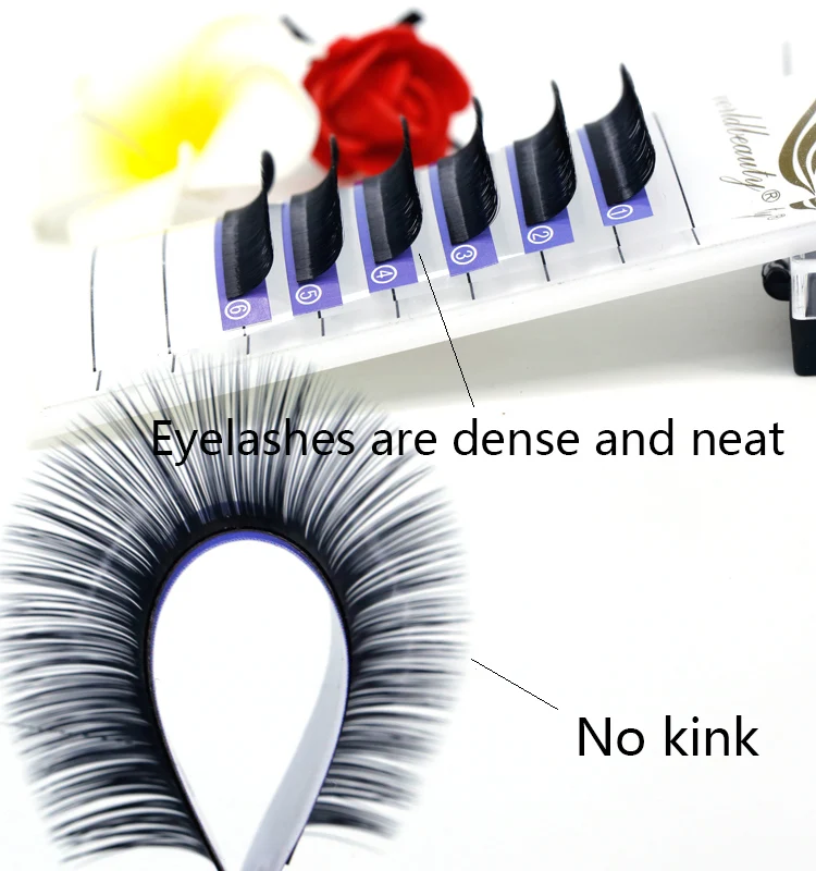 Worldbeauty Bulk Eyelash Extension 16mm 17mm 18mm Individual Silk Mink