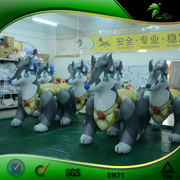 Hongyi New Design Inflatable Wolf Animal Toy Custom Inflatable 3d ...