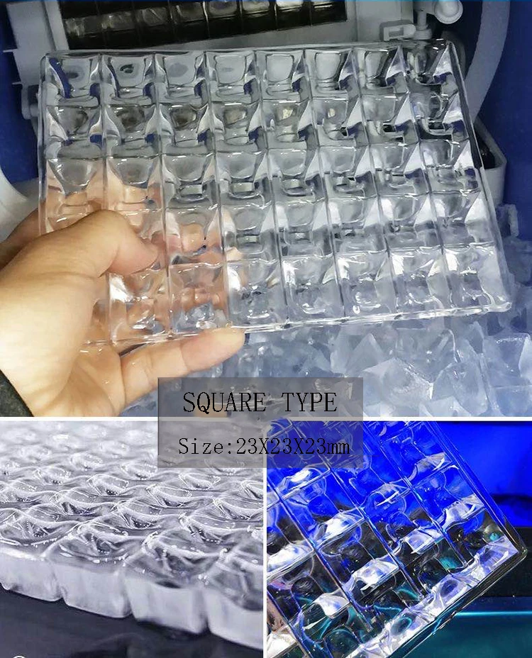 Commercial Ice Maker Auto Clear Cube Ice Making Machine Suitable for Home or Hotel