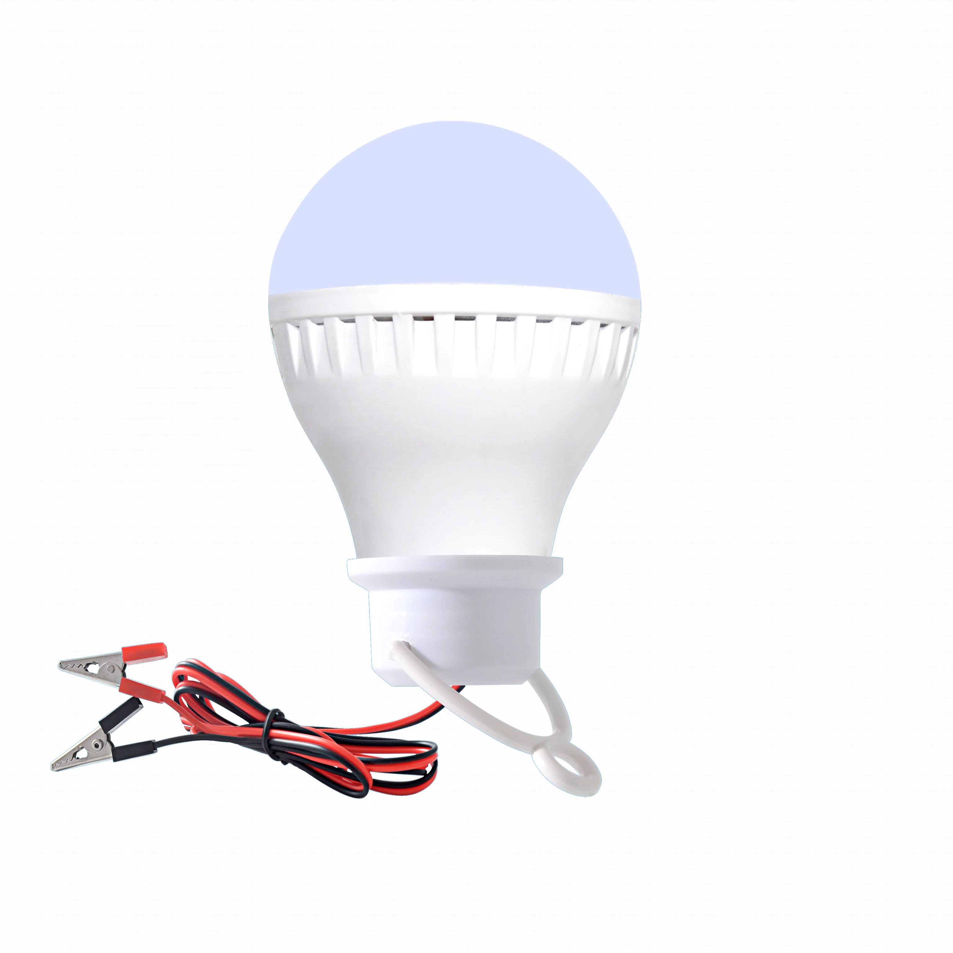 outdoor Lighting white color 3watt 5watt 7watt 9watt 12watt  led bulb dc e27 b22 low wattage with 1.5 wire and switch