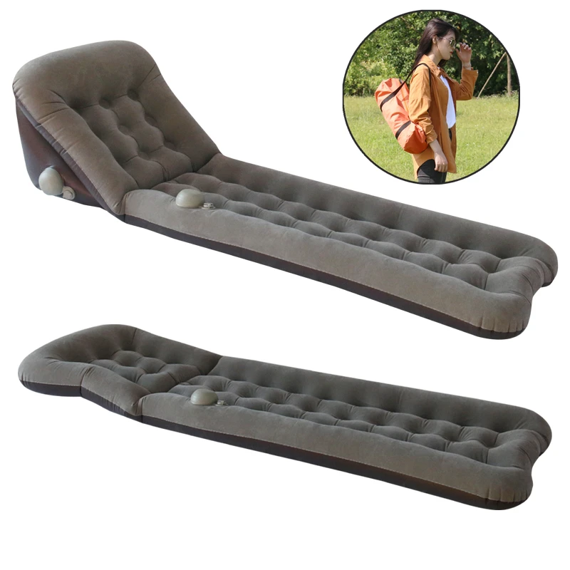 Handy Outdoor Inflatable Mattress Air Bed Beach Sleeping Pad Fashion Mat D4V8 
