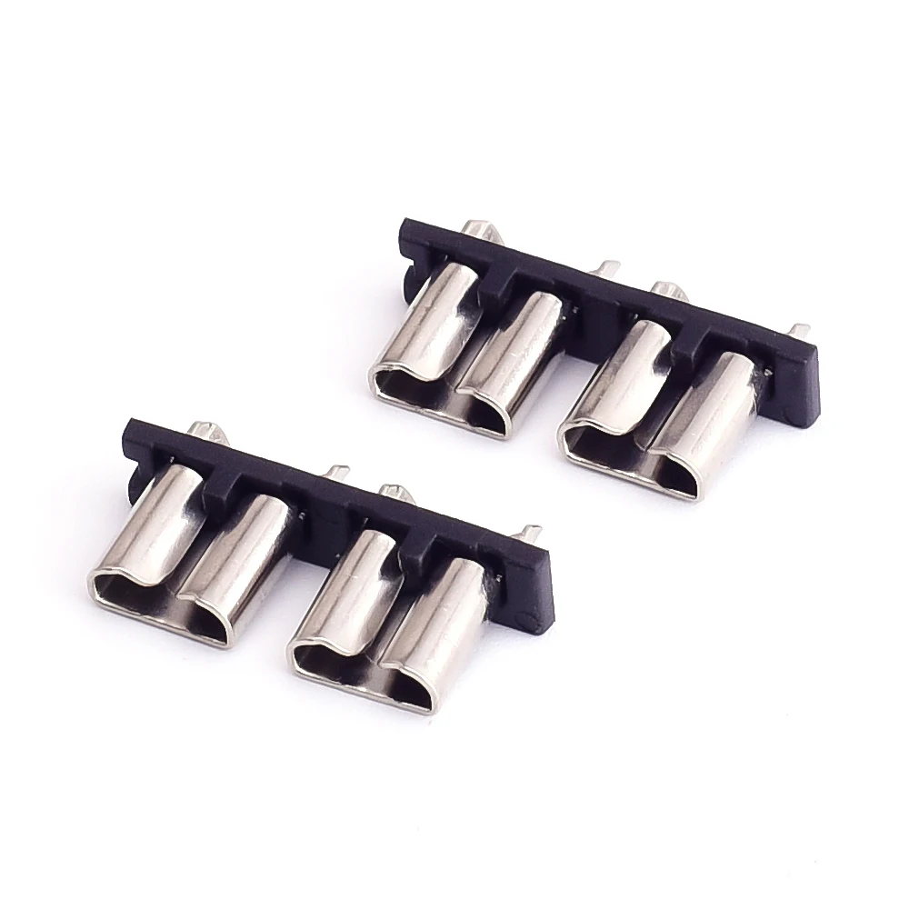 Car Electronic Fuse Holder For Pcb Mount Double Pin Blade Fuse Clip
