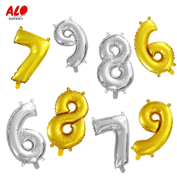 cheap foil number balloons