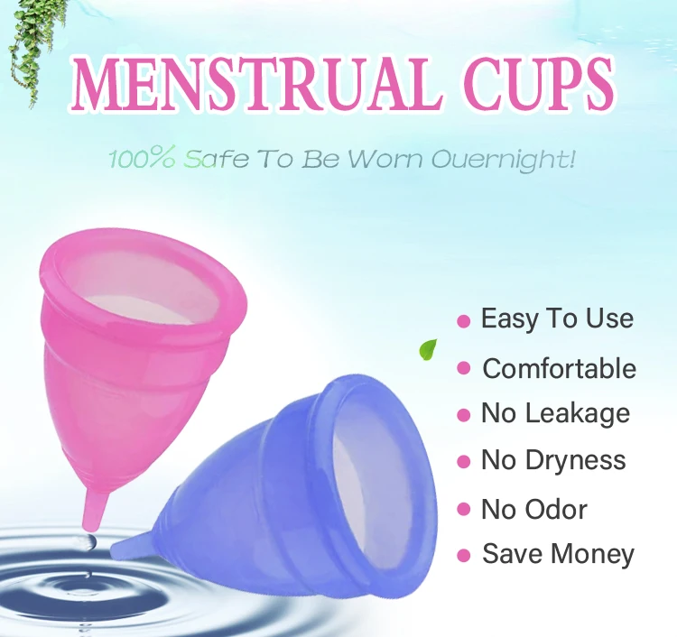 Fda Silicone Cup Lady Menstrual Cup With Cotton Bag - Buy Menstrual Cup ...