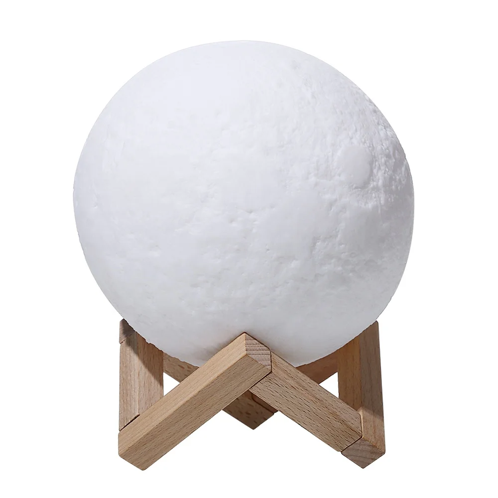 Popular 3D Lunar Night Light Table Moon Lamp Rechargeable Lighting Decoration with Remote