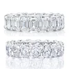 Rhodium plated bridal jewelry diamond band engagement 925 silver ring