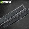JIUFA Furniture Hardware Full Extension Touch Open Drawer Slide For Cabinet Wardrobe Handle Free Push Open Telescopic Channel