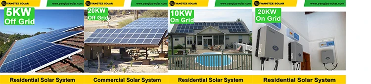 Yangtze High effciency alternative energy 1kw solar panel kit