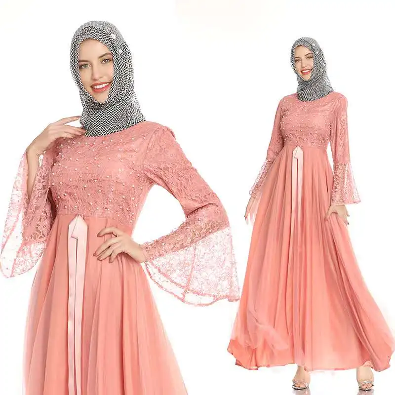 model dress pendek brokat kombinasi satin di malaysia